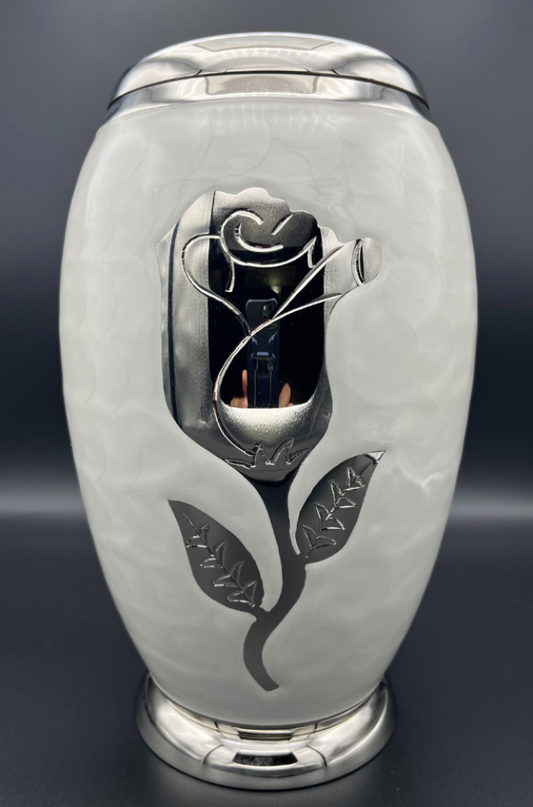 White Marble Cremation Urn
