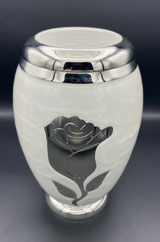 White Marble Cremation Urn